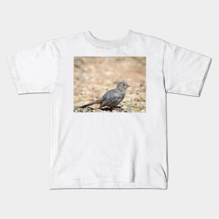 Canyon Towhee Foraging by Debra Martz Kids T-Shirt